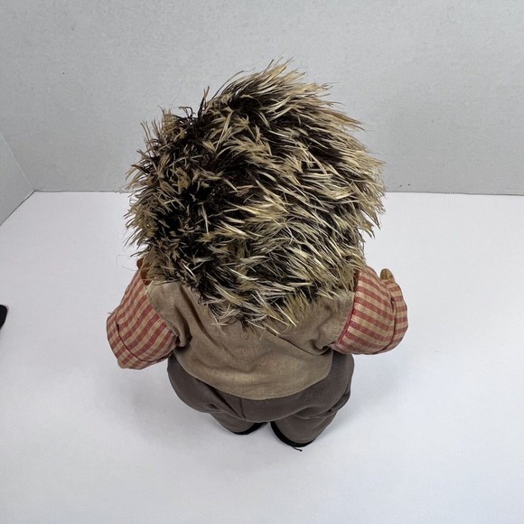 VTG Mecki Steiff Hedgehog Doll Large 10 Inch Germany 1950's Plush Stuffed RARE - Picture 5 of 12